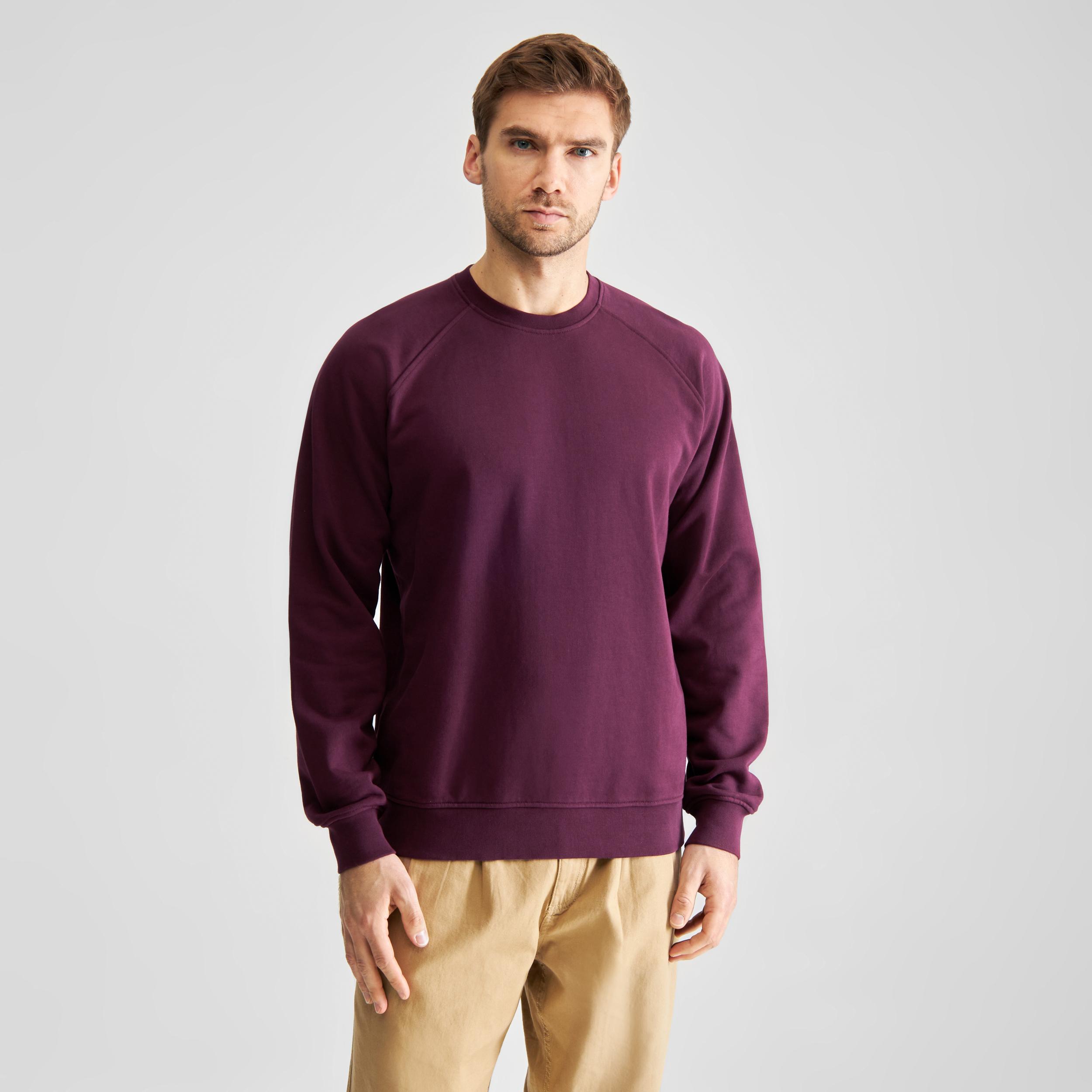 Dedicated Malmoe Base Fig Red  Sweatshirt Herren Crewneck beere